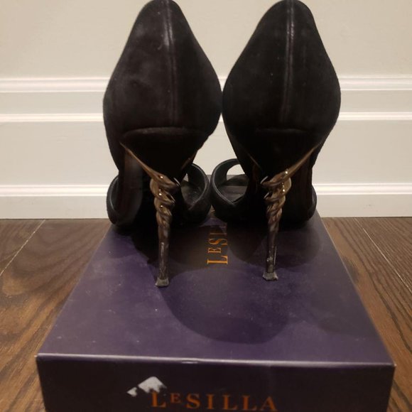 Le Silla spiral heel textured pumps - Picture 2 of 3